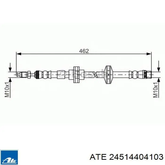 Manguera de freno delantera izquierda Brembo T68085 precio, desde 34,34 EUR