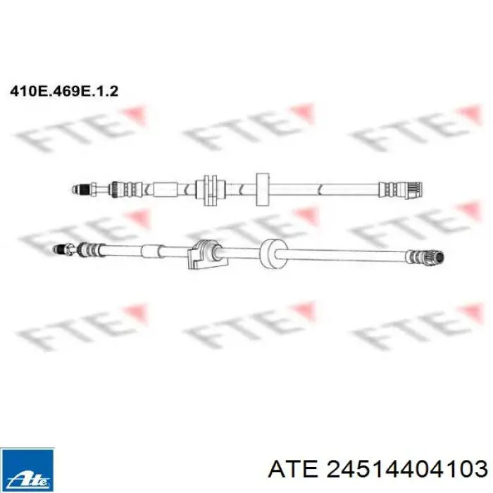 Comprar T68085 Brembo Latiguillos de freno delantero izquierdo