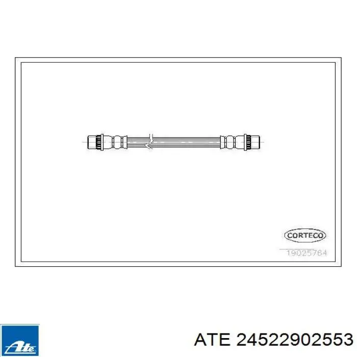 24.5229-0255.3 ATE tubo flexible de frenos trasero