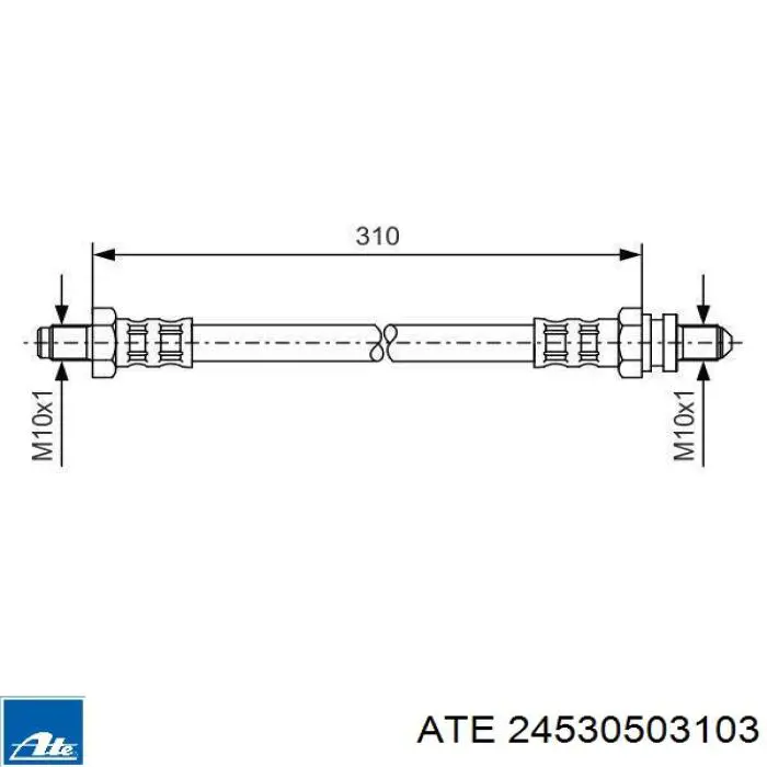 Comprar 170865 Febi Latiguillo de freno trasero