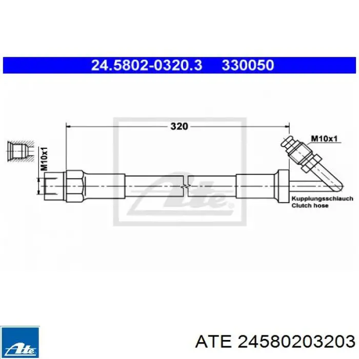 Tubo flexible de embrague BMW 3 E30