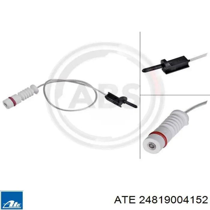 24.8190-0415.2 ATE contacto de aviso, desgaste de los frenos
