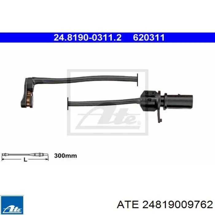 Sensor de desgaste de las pastillas de freno delanteras VAG 4M0615121A precio, desde 6,04 EUR