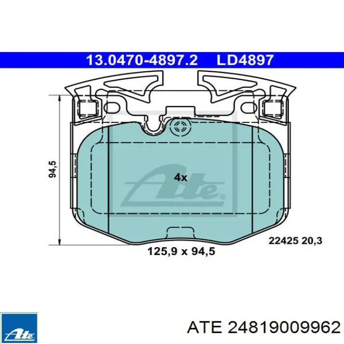 280261 NK Sensor de desgaste de las pastillas de freno delanteras