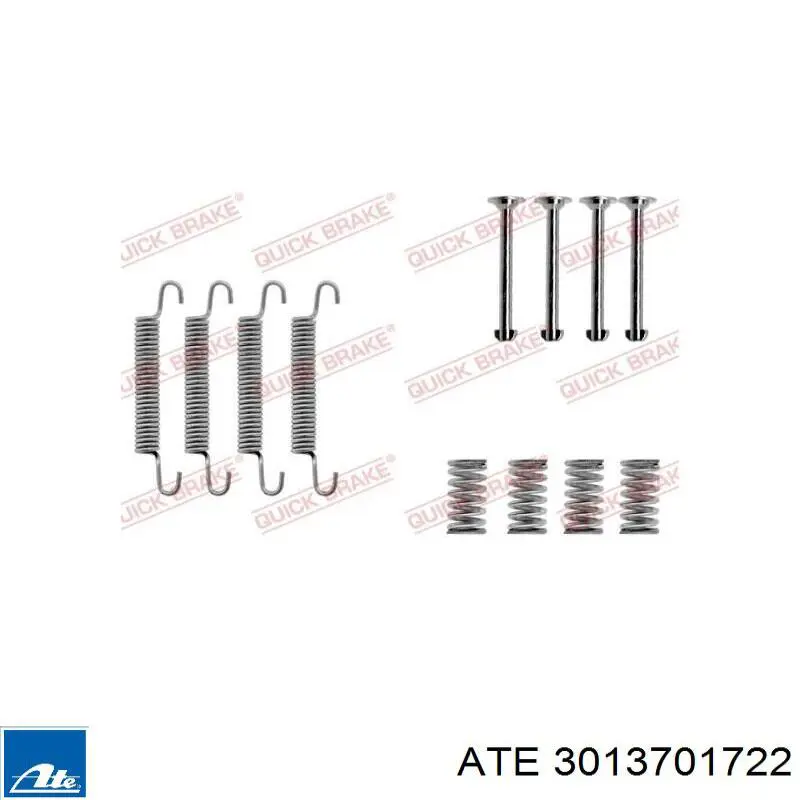 3013701722 ATE juego de zapatas de frenos, freno de estacionamiento