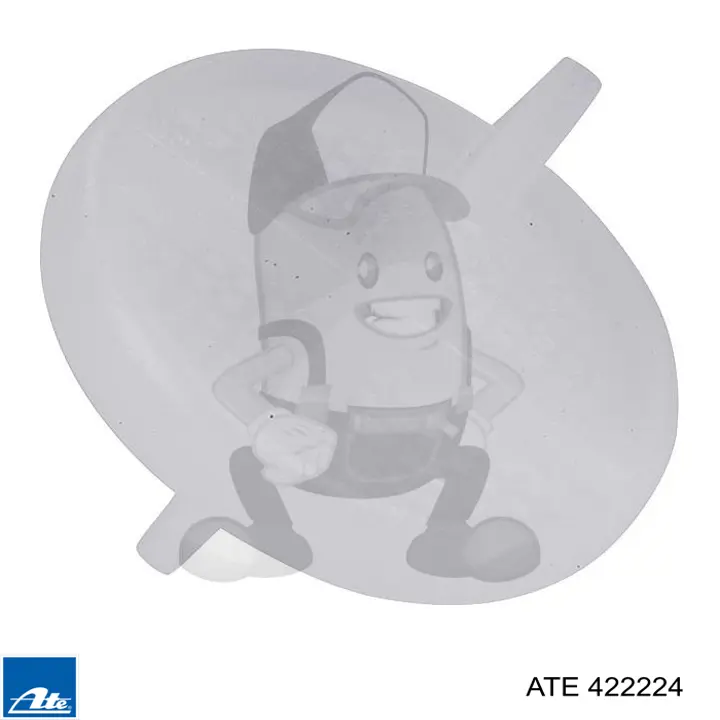 Disco de freno trasero 422224 ATE