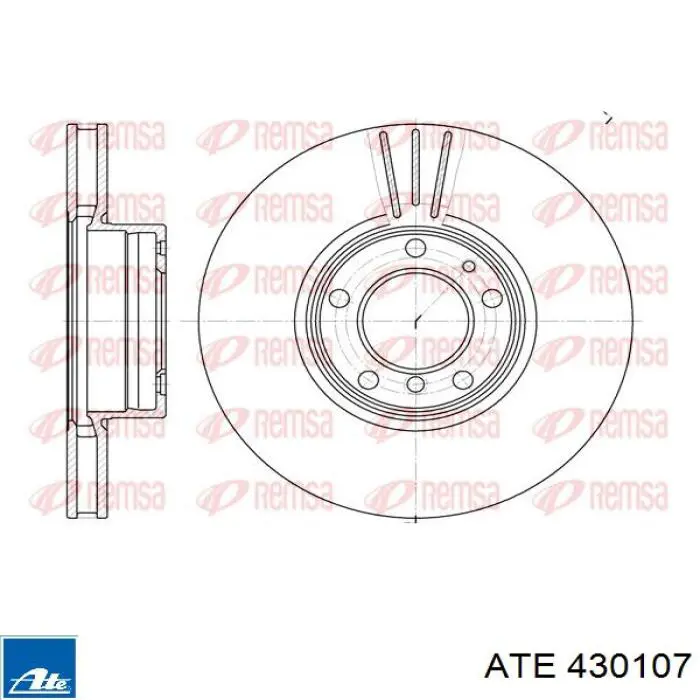 430107 ATE freno de disco delantero