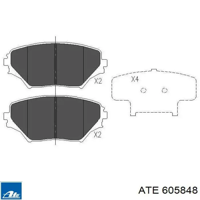 Pastillas de freno delanteras Toyota RAV4 2 XA2