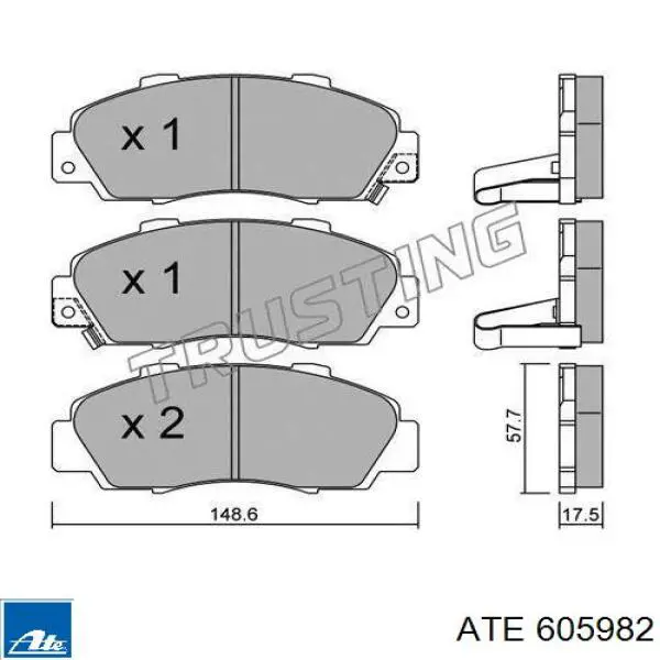 Pastillas de freno delanteras Honda CR-V 1 RD