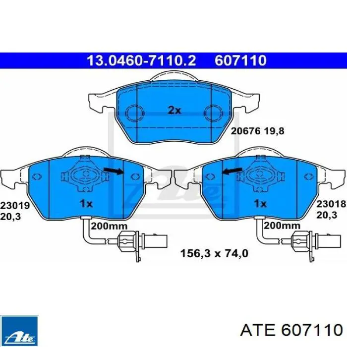 Pastillas de freno delanteras Audi A6 4F2