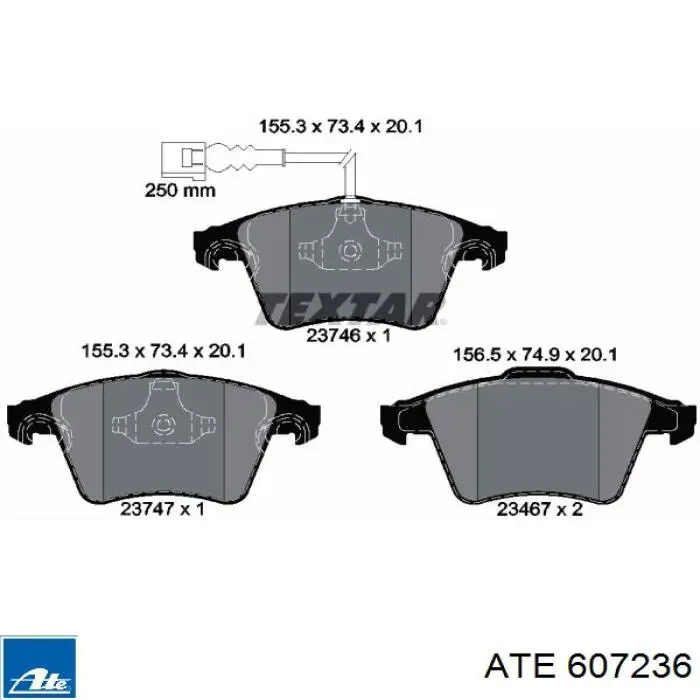 Pastillas de freno delanteras Volkswagen Transporter 7HA, 7HH, 7EA, 7EH