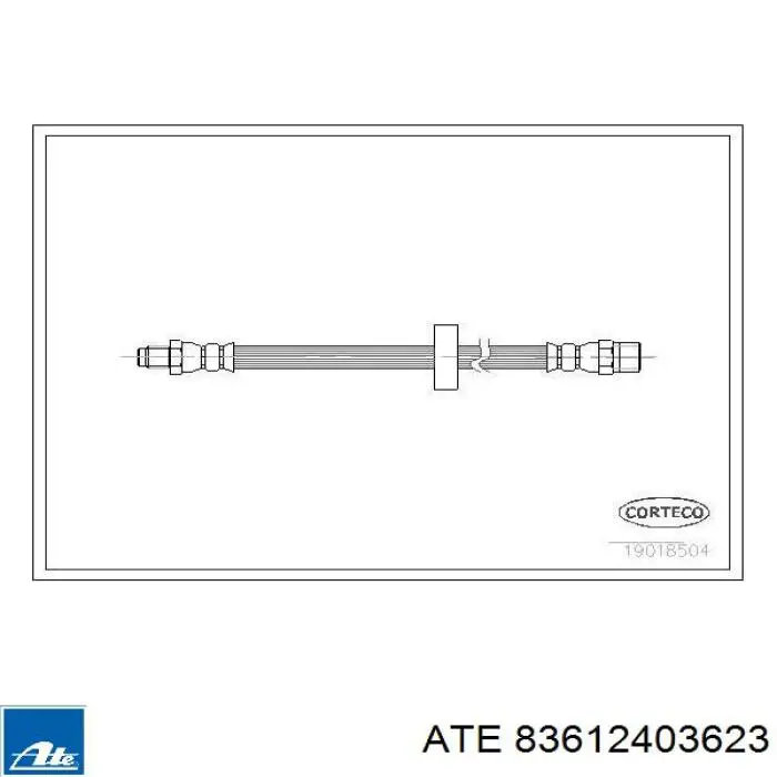 83.6124-0362.3 ATE tubo flexible de frenos