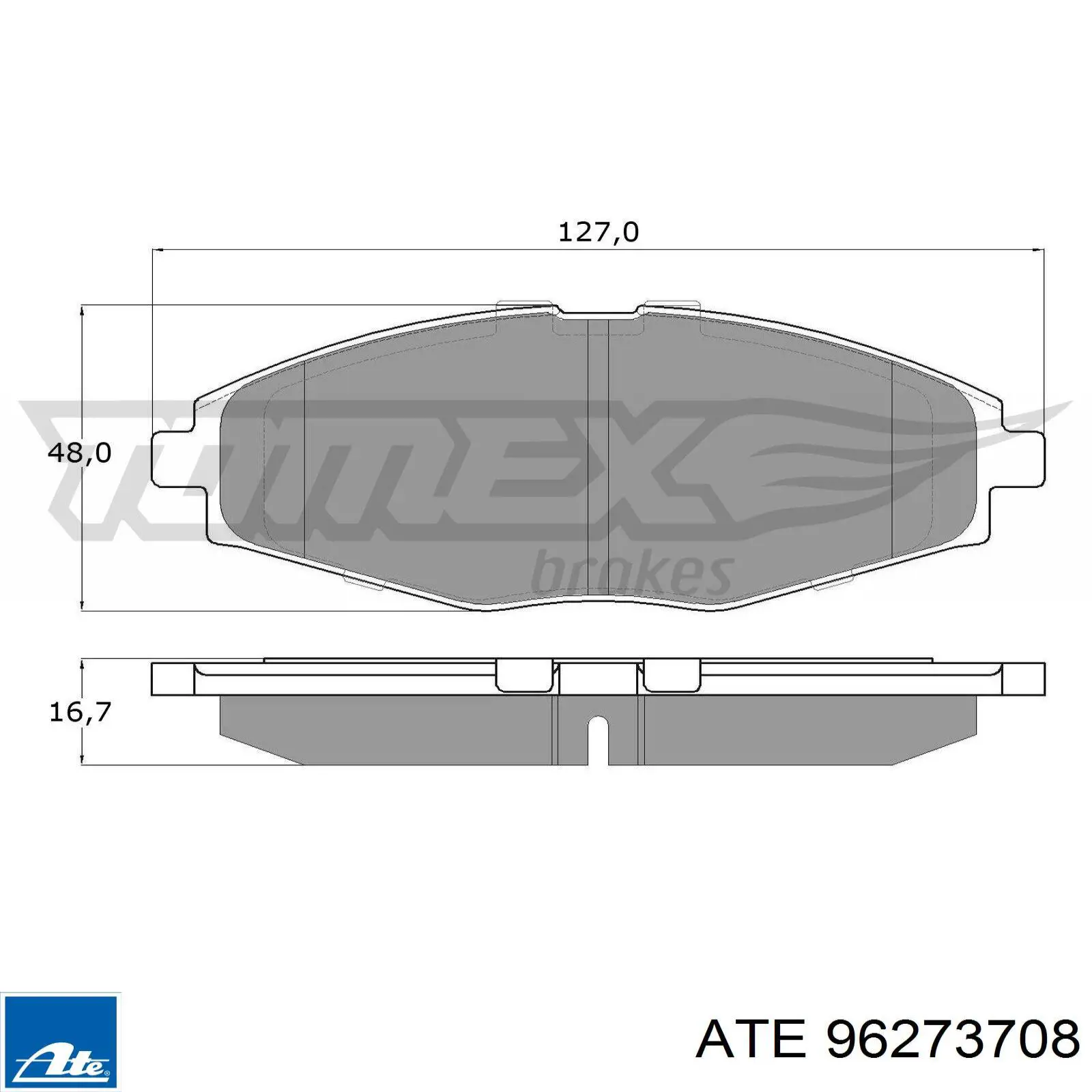 Pastillas de freno delanteras Chevrolet Spark (Matiz) M200, M250