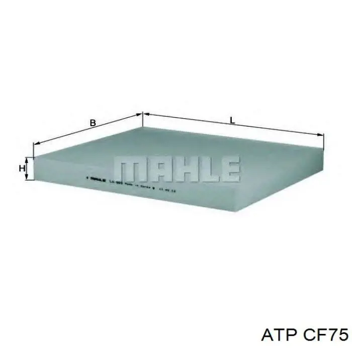 CF75 ATP filtro de habitáculo