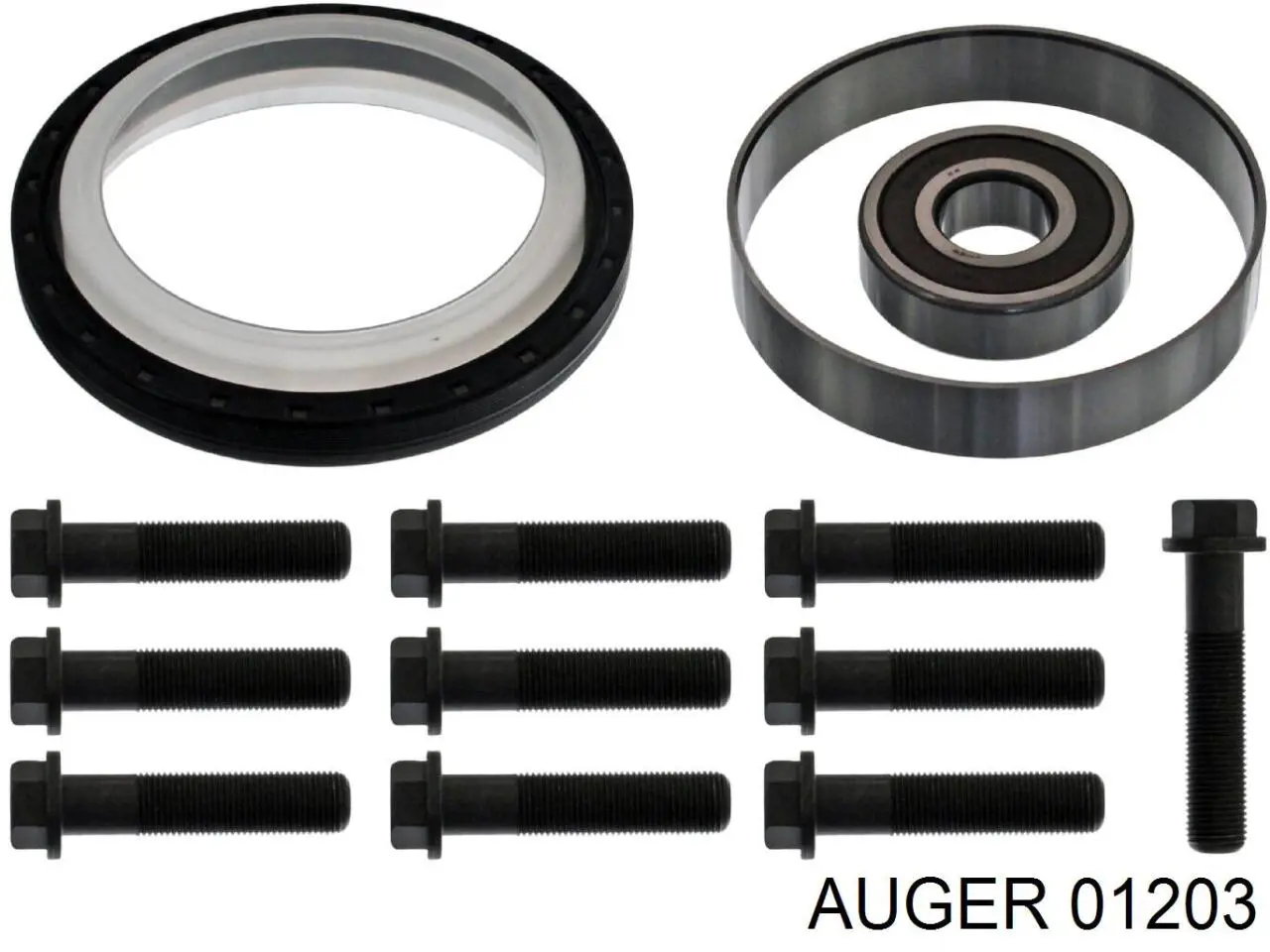 01203 Auger silentblock para gemela de ballesta