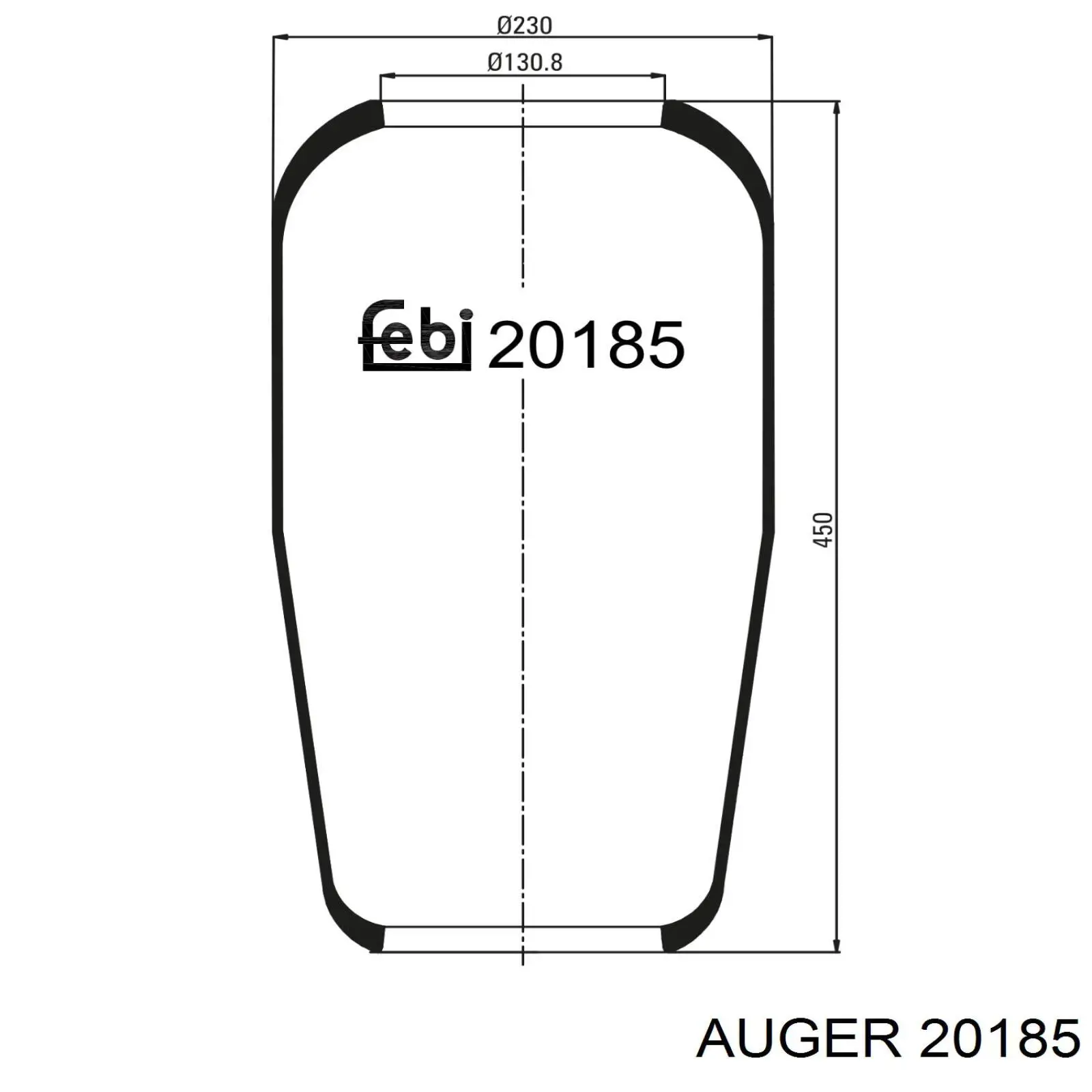 20185 Auger amortiguador trasero