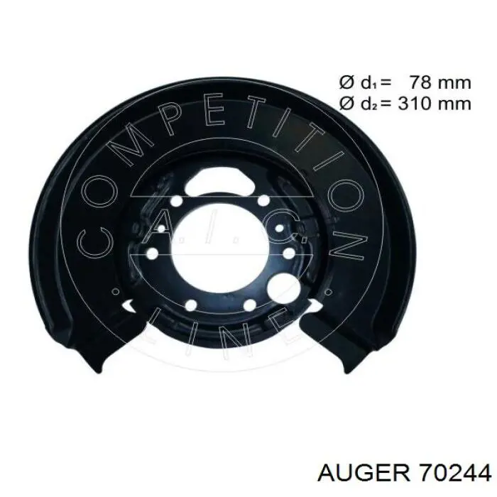 A4614230320 Mercedes Protector de disco de freno trasero derecho