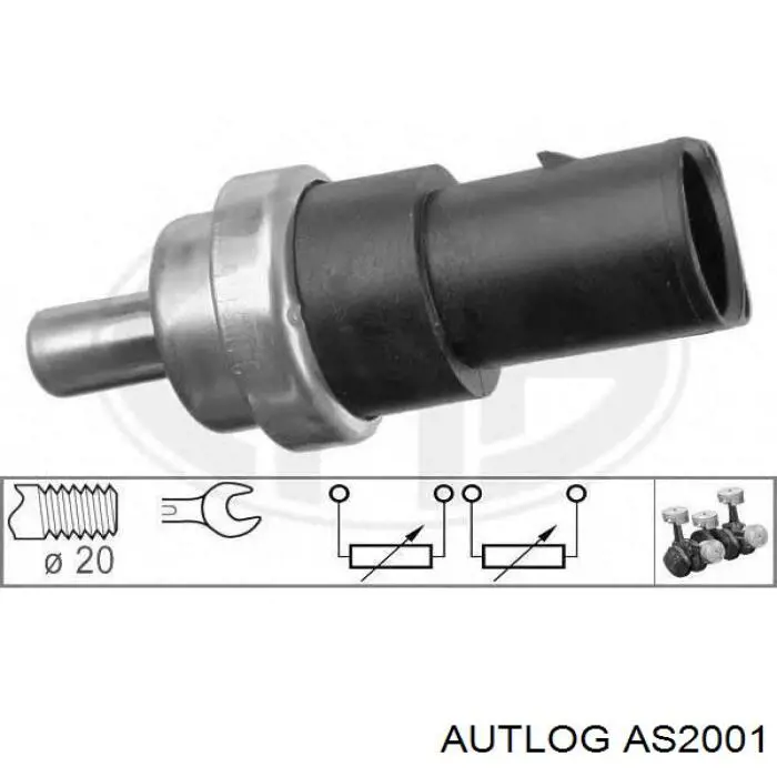 Sensor de temperatura del refrigerante Audi A4 8EC