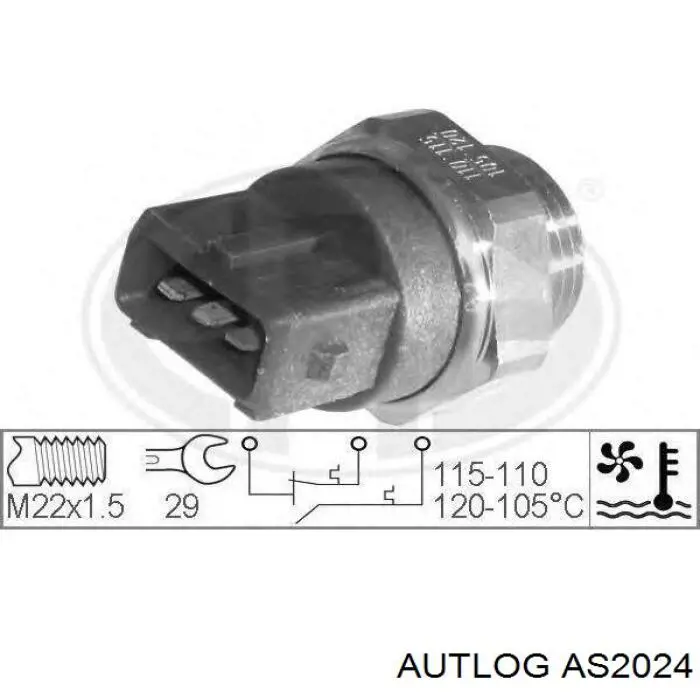 Comprar AS2024 Autlog Sensor de temperatura del refrigerante, salpicadero