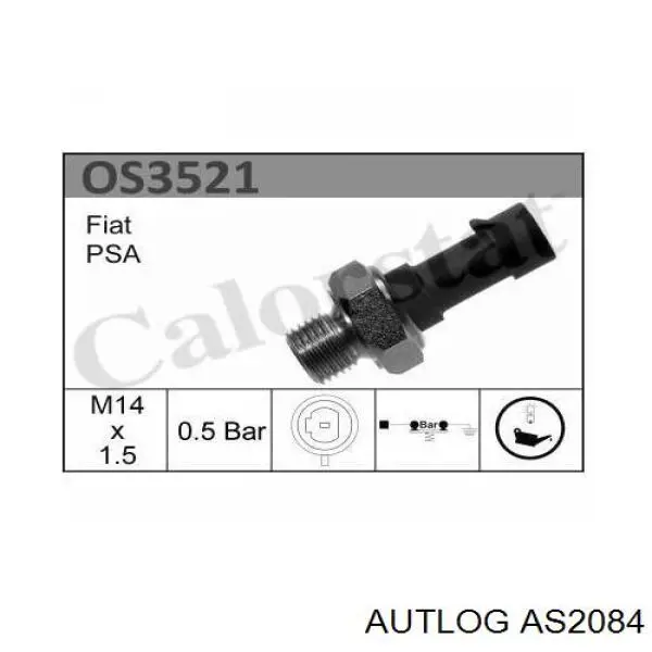 Indicador, presión del aceite Fiat 500 312