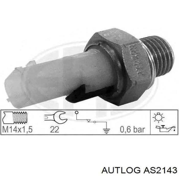 AS2143 Autlog sensor de presión de aceite