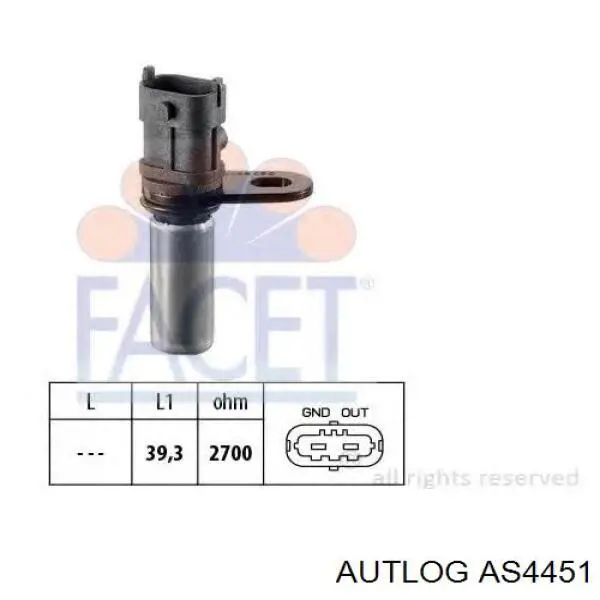 Sensor de cigüeñal CKP15804 SNR