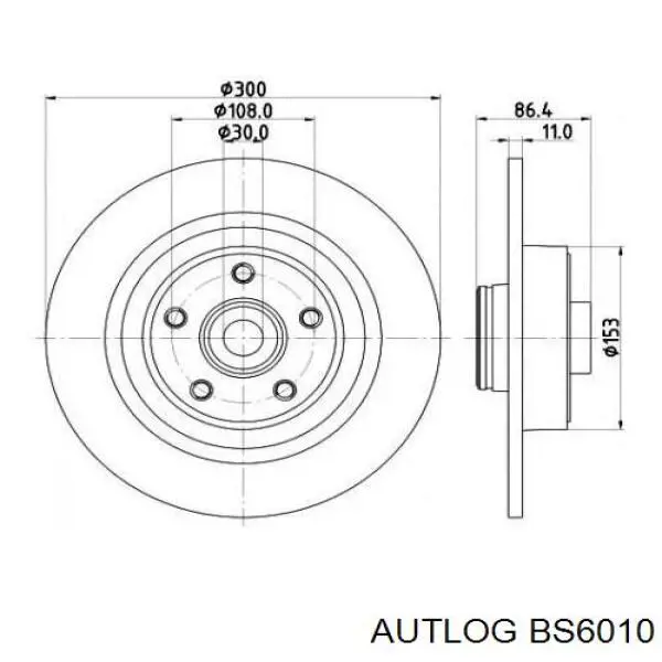 Disco de freno trasero Renault Espace 4 JK0