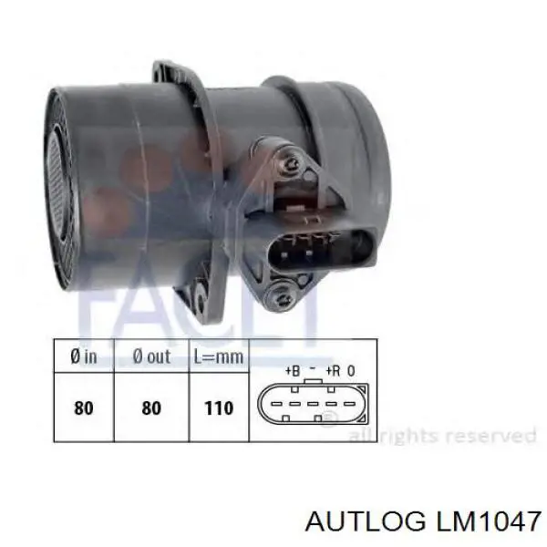LM1047 Autlog medidor de masa de aire