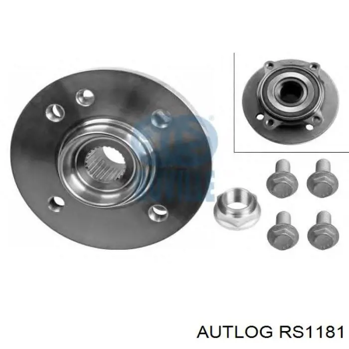 RS1181 Autlog cubo de rueda delantero