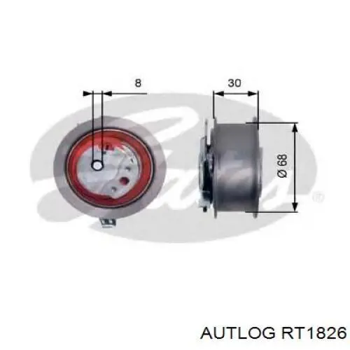 Rodillo, cadena de distribución Audi A6 4G2, 4GC