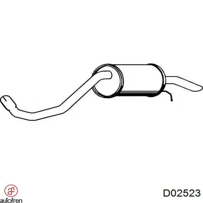 D02523 Autofren émbolo, pinza del freno trasera