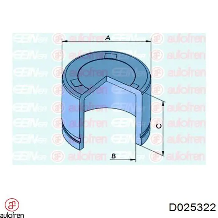 Comprar D025322 Autofren Émbolo de la pinza de freno delantera