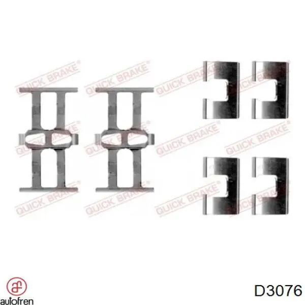 D3076 Autofren Kit de reparación, cilindro de freno trasero 