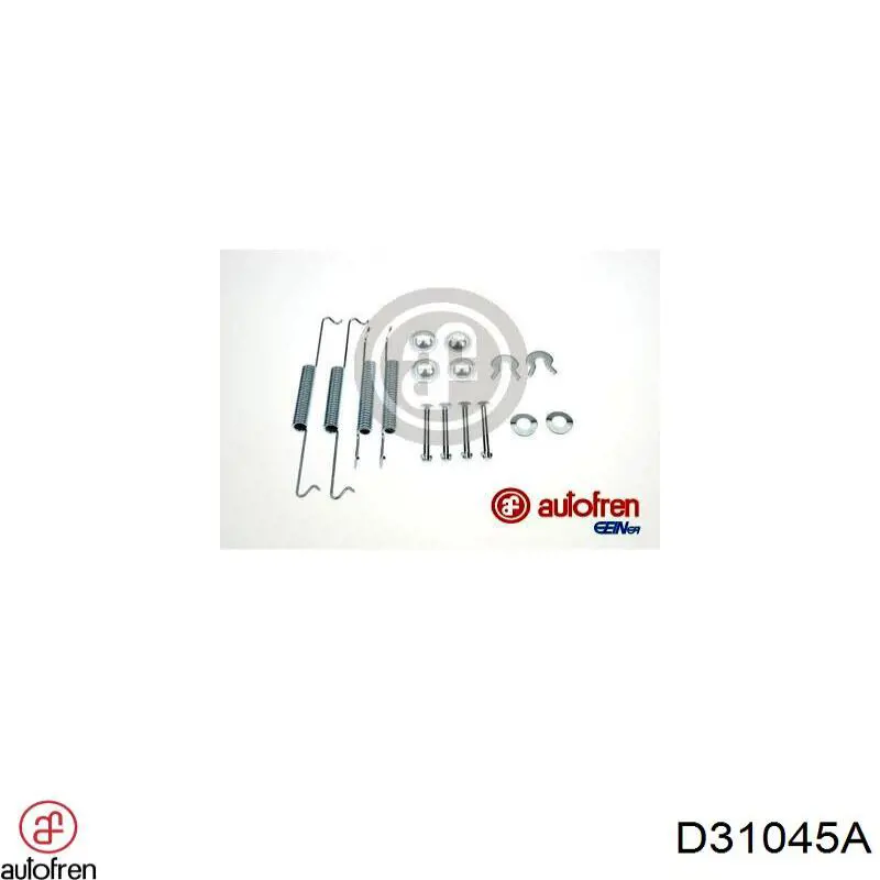 D31045A Autofren kit de montaje, zapatas de freno traseras
