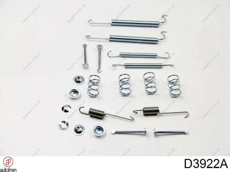 D3922A Autofren kit de montaje, zapatas de freno traseras