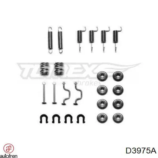 Kit de montaje de zapatas de freno traseras 0494205020 Toyota