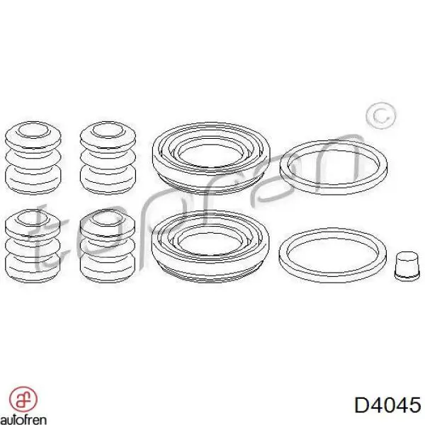 Comprar D4045 Autofren Kit de reparación de pinzas de freno