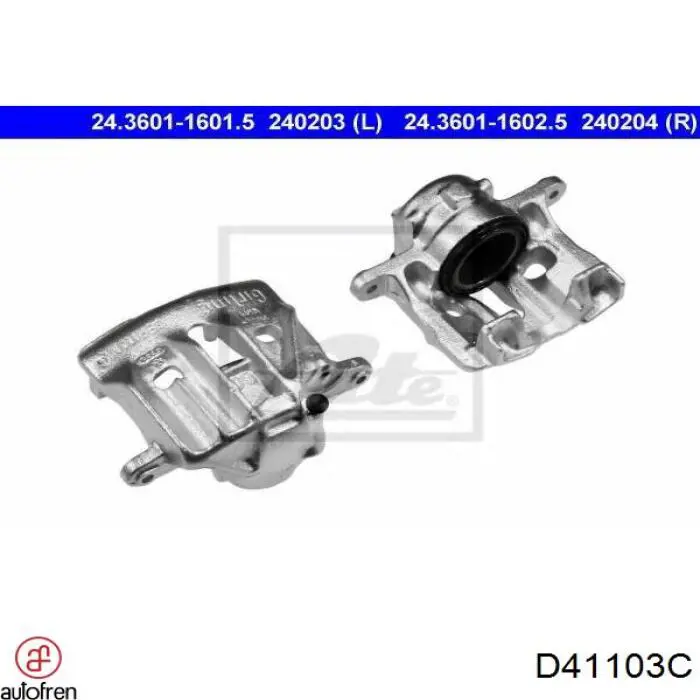 D41103C Autofren juego de reparación, pinza de freno delantero