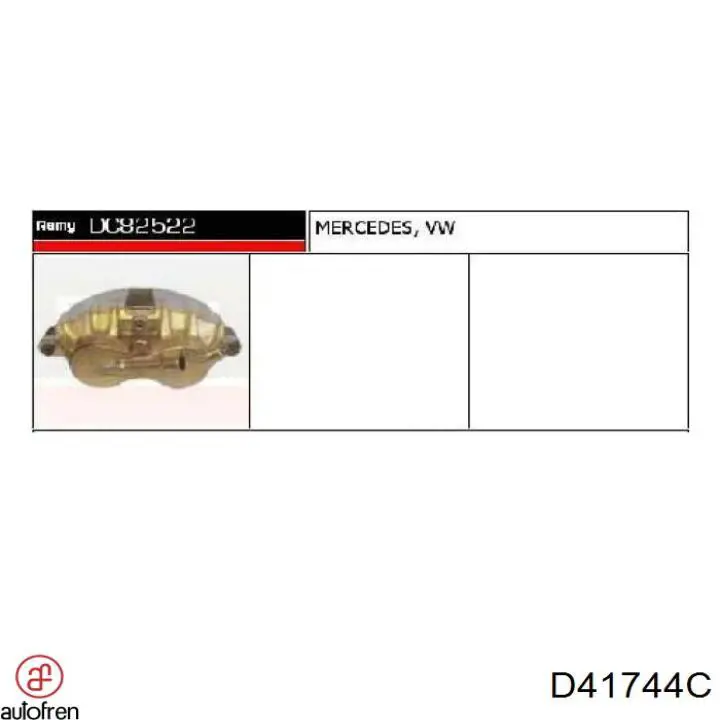 Kit de reparación de pinzas de freno D41744C Autofren