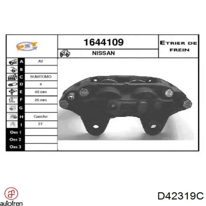 Kit de reparación, pinza de freno delantero ABS 57509 precio, desde 52,71 EUR