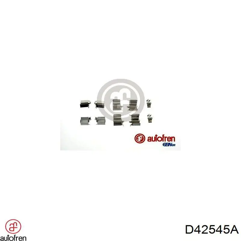 D42545A Autofren conjunto de muelles almohadilla discos delanteros