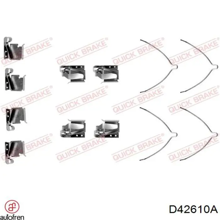 D42610A Autofren juego de reparación, pastillas de frenos