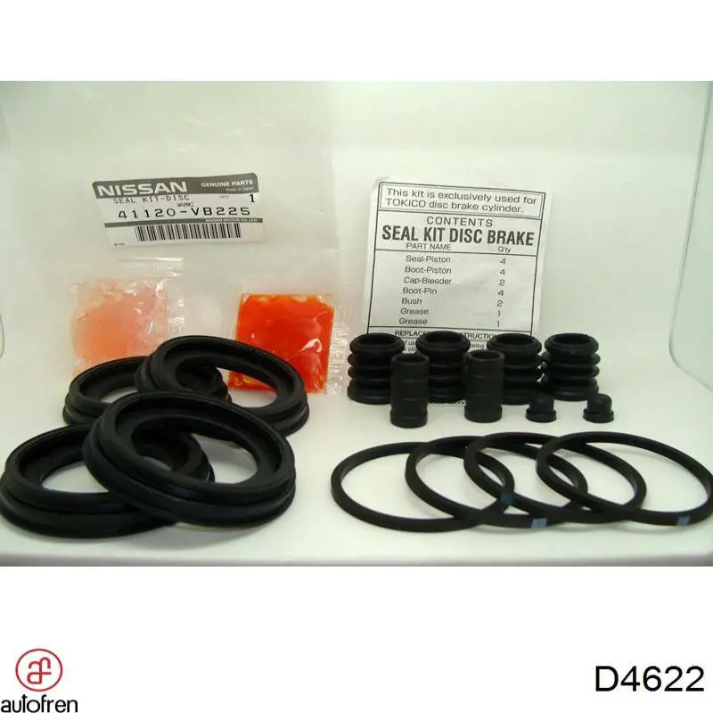 Kit de reparación, pinza de freno delantero Nissan Patrol SUV (Y61) (1997 - 2010) precio, desde 10,72 EUR