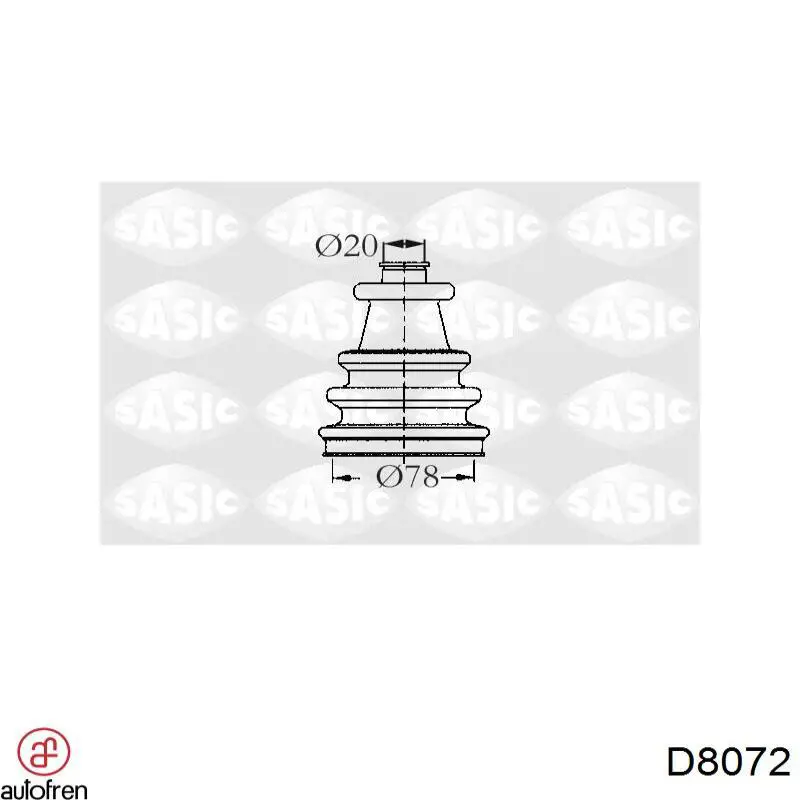 Fuelle, árbol de transmisión delantero interior Renault Laguna 1 B56, 556