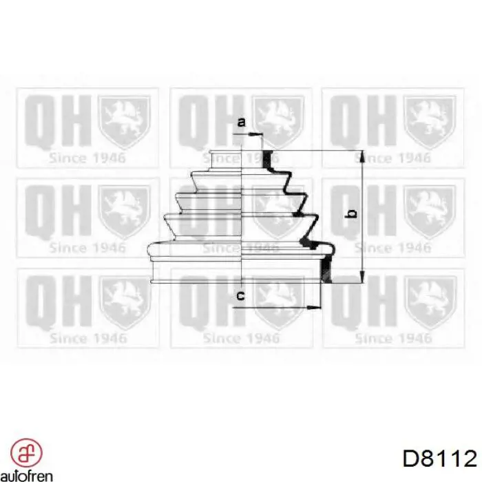 Fuelle semieje delantero exterior Autofren D8112