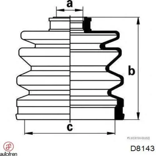 Fuelle semieje delantero exterior Mazda G00222530