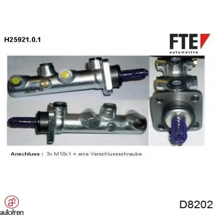 D8202 Autofren fuelle, árbol de transmisión delantero exterior