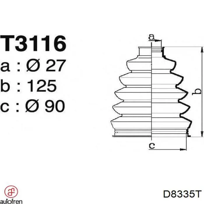 Comprar 4602347 Ford Fuelle de palier delantero exterior