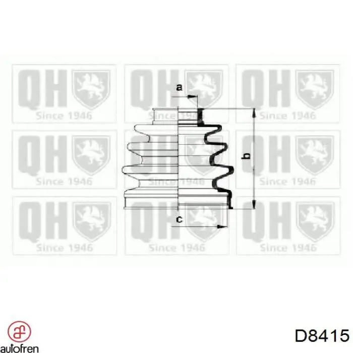 Fuelle, semieje delantero interior Ford 1552972