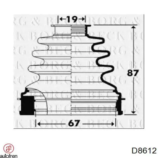 Fuelle transmisión delantero exterior Cautex 752257 precio, desde 11,54 EUR